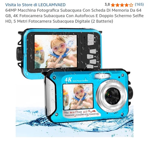 Fotocamera subacquea - fotocamera,