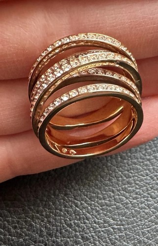 Anello spirale swarovski - a,