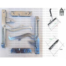 KIT 2PZ CERNIERE MOLLE PORTA FORNO ARISTON INDESIT STAR CON RULLINI