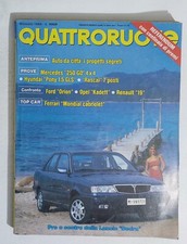 62743 QUATTRORUOTE 1989 n. 403 - Mercedes 250 / Hyundai Pony / Ford Orion