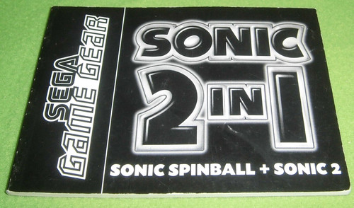 Notice game gear sonic 1 - sonic, 2