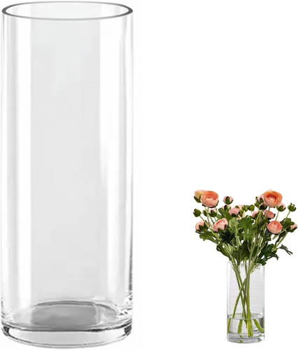 Vaso cilindrico vetro alto - vaso, vetro,