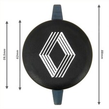 Borchia centrale cerchio ruota con logo Renault  R4, R5, R9, R11, Master, Trafic