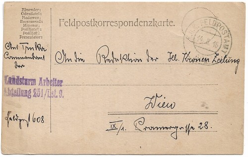 Austria wwi feldpost a - wwi, k.u.k.