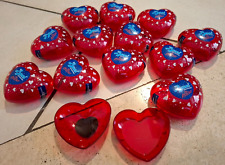 LOTTO  13 scatoline cuore rosso plastica  BACI PERUGINA (perfette)
