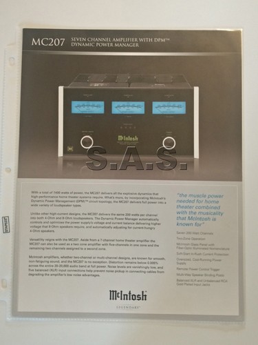 Mcintosh labs oem mc207 power - mcintosh,
