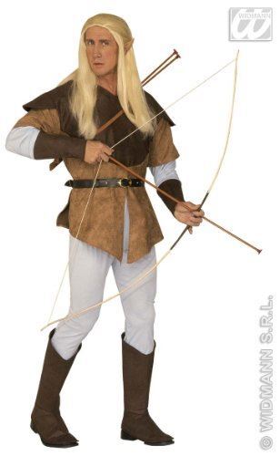 Costume elfo arciere uomo - arciere, l