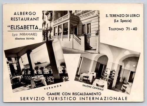 Cartolina albergo elisabetta - albergo,