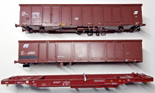 ROCO - LIMA Carri danneggiati come ricambi - Carri tipo Eaos e pianale SdgKKmss.