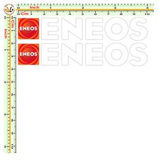 Adesivi eneos sticker sponsor decal moto cm.10 pvc bianco pre spaziato 2 pz. 
