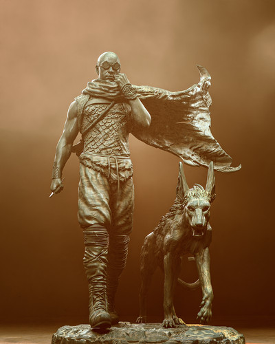 Riddick jackal diorma fan - jackal,
