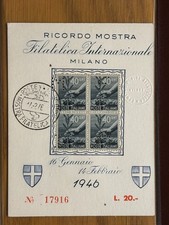 Italia 1946 minifoglio - italia,
