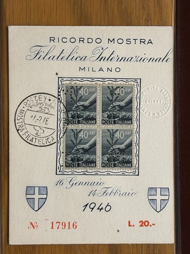 Italia 1946 minifoglio - 1946,