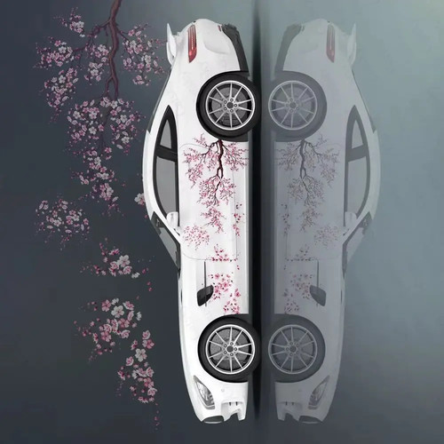 Adesivi auto fiori sakura - adesivi,
