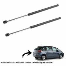 2  MOLLE A GAS PISTONI PISTONCINI PORTELONE BAGAGLI CITROEN C4 PICASSO (UD) 2007