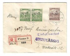 1919 Fiume - Busta per Vienna