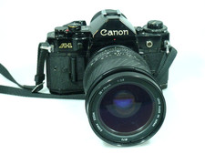 Canon A-1 con obiettivo Sigma