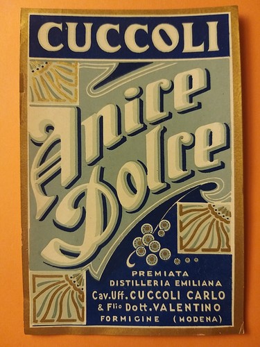 Etichetta anice dolce - etichetta.,