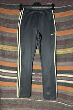 ADIDAS Vintage Pantaloni Tuta Track Pants Trousers Nero Oro Taglia S Uomo Men