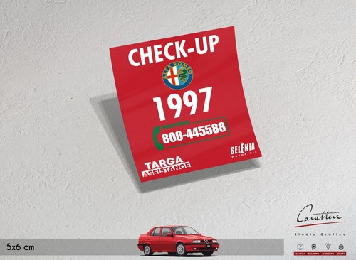 Adesivo alfa romeo - romeo, check-up