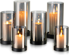 Portacandele a Uragano Nero