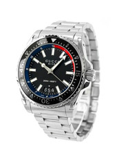 ​Orologio Uomo GUCCI Dive YA136212 Acciaio Inox Nero 45MM - Nuovo