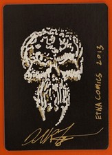 MTG Magic - FILLER CARD SHINY FOIL ALTERED AND SIGNED by DAN FRAZIER