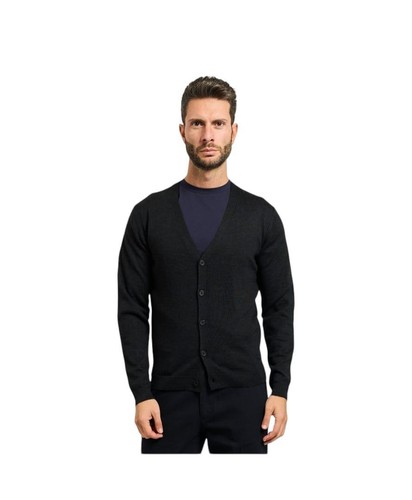 Cardigan nero misto - , yes