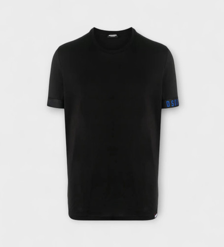 Dsquared2 nera con logo - blu, su