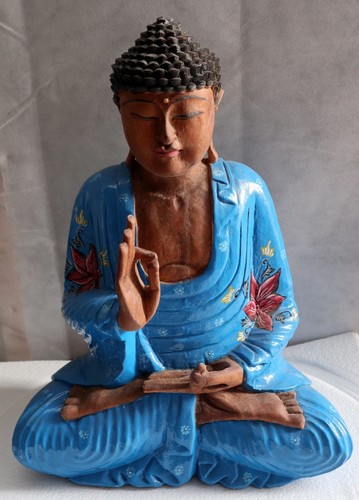 Buddha scultura legno - buddha,