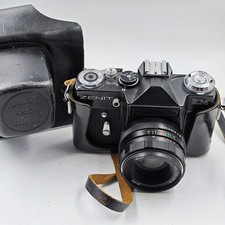 Zenit EM Vintage Fotocamera - Non Testato, Segni Di Uso, Custodia E Cinturino