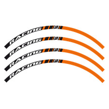 adesivi grafiche moto per cerchi in Crystal Blackbird cross enduro arancio Ktm