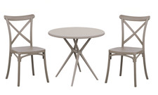 Kit tavolo tondo Ø80 cm + 2