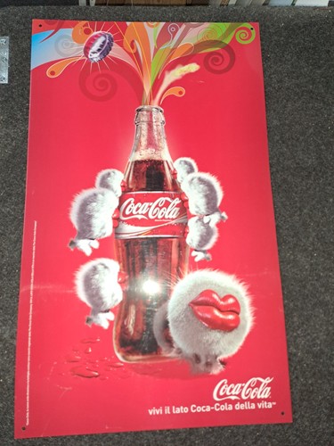 Targa latta coca cola anni - in,