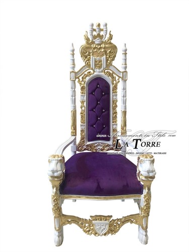 Trono con leoni - leoni, in