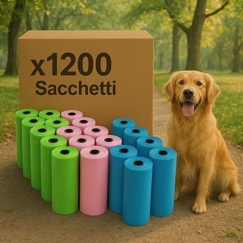 Sacchetti feci cane - cane, 1200