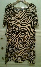 Abito estivo, stampa zebrata