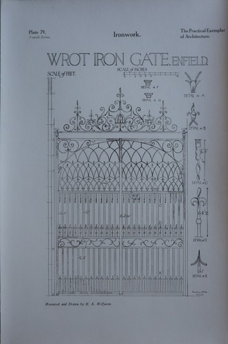 1909 architettura stampa ferro - 1909,