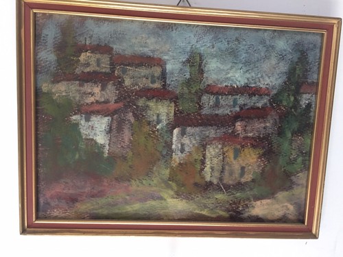 Quadro paesaggio paesino - quadro,
