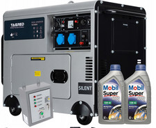 Generatore Diesel 7350 W 230 V Gruppo Elettrogeno ATS