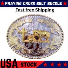 Praying Cowboy Horse Cross
