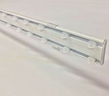 BINARIO PER TENDE A SOFFITTO BIANCO DOPPIO SINGOLO BASTONE TENDA O SCORRITENDA  