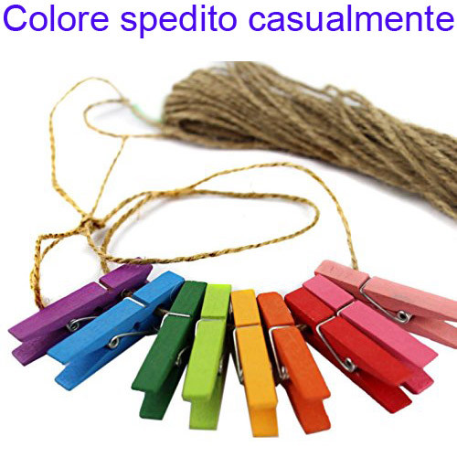 Mollette legno piccole - 50,