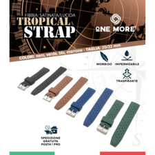 One More Tropical Strap Cinturino Gomma Silicone Sub Diver Vintage 20 22 mm