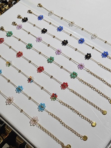 Bracciale margherita fiore - bracciale,