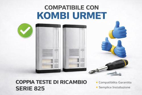 Coppia testa ricambio - 1x,