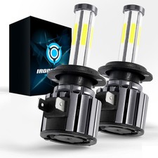 Kit lampadina faro led 8 lati H7 abbagliante alto basso 6500K super bianco 380000LM 2400W