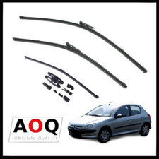 KIT 3 SPAZZOLE TERGICRISTALLO PEUGEOT 206 Anteriori Posteriore
