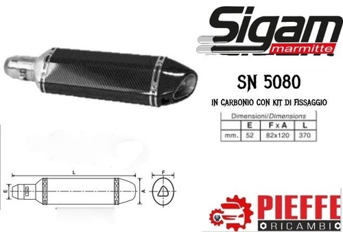 Scarico sportivo universale - scarico,