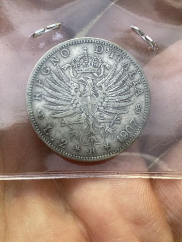 Regno italia lire 1907 - 2,
